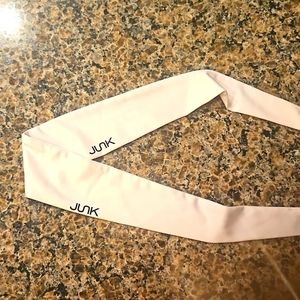White Flex Tie Junk Headband